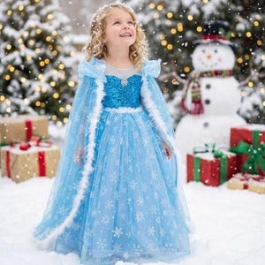 frozen dress cotton on Ice Queen Dress and Cape Set Style B Only Little Once