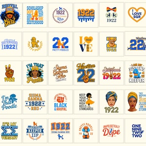 Sigma Gamma Rho Bundle | 30 PNG SVG Designs | SGR Sorority Pretty Poodles Sisterhood Files