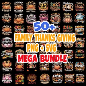 Thanksgiving SVG Bundle: 50+ Fall Designs (PNG, Cricut, Silhouette)