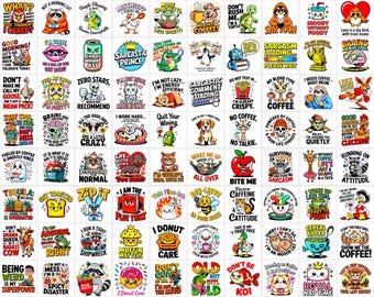 100+ Sarcastic PNG SVG Bundle | funny sarcasm quote | sassy quotes | Digital Download