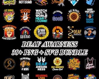 Sign Language SVG Bundle | ASL Deaf Pride Designs