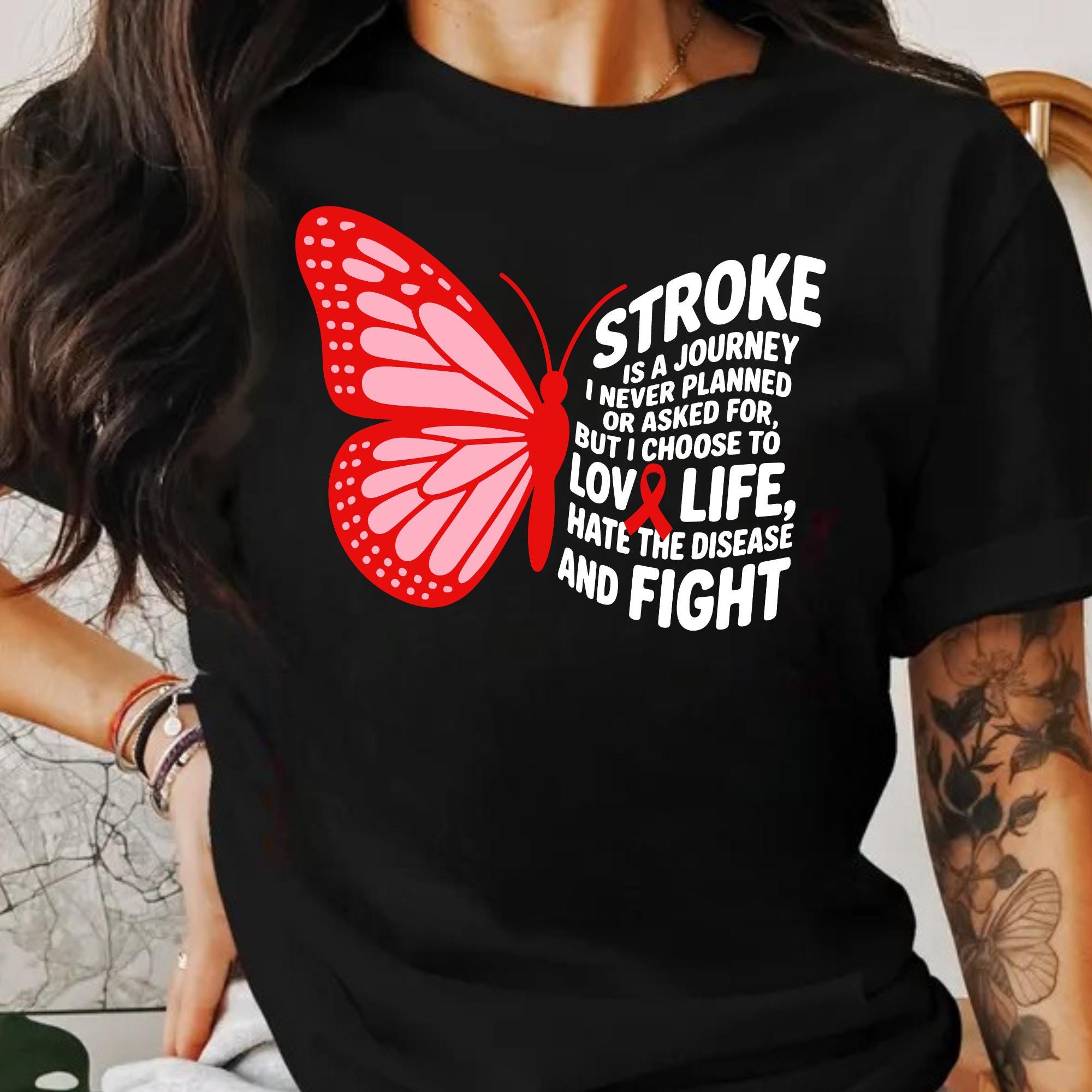 Stroke Awareness PNG SVG Bundle | Red Ribbon Survivor Warrior Support ...