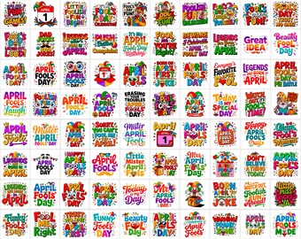 100+ April Fool's Day Bundle | funny prank gift | holiday graphics | humor designs