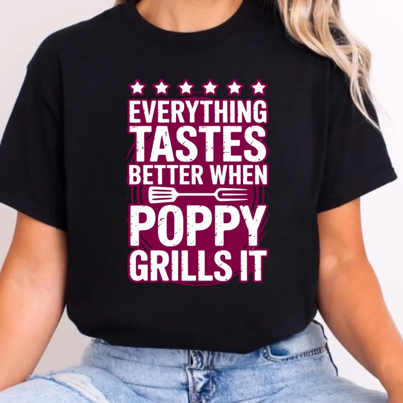 BBQ-t-shirt PNG | Roligt grillcitat | Pappas sommart-shirt 300 DPI bild 5