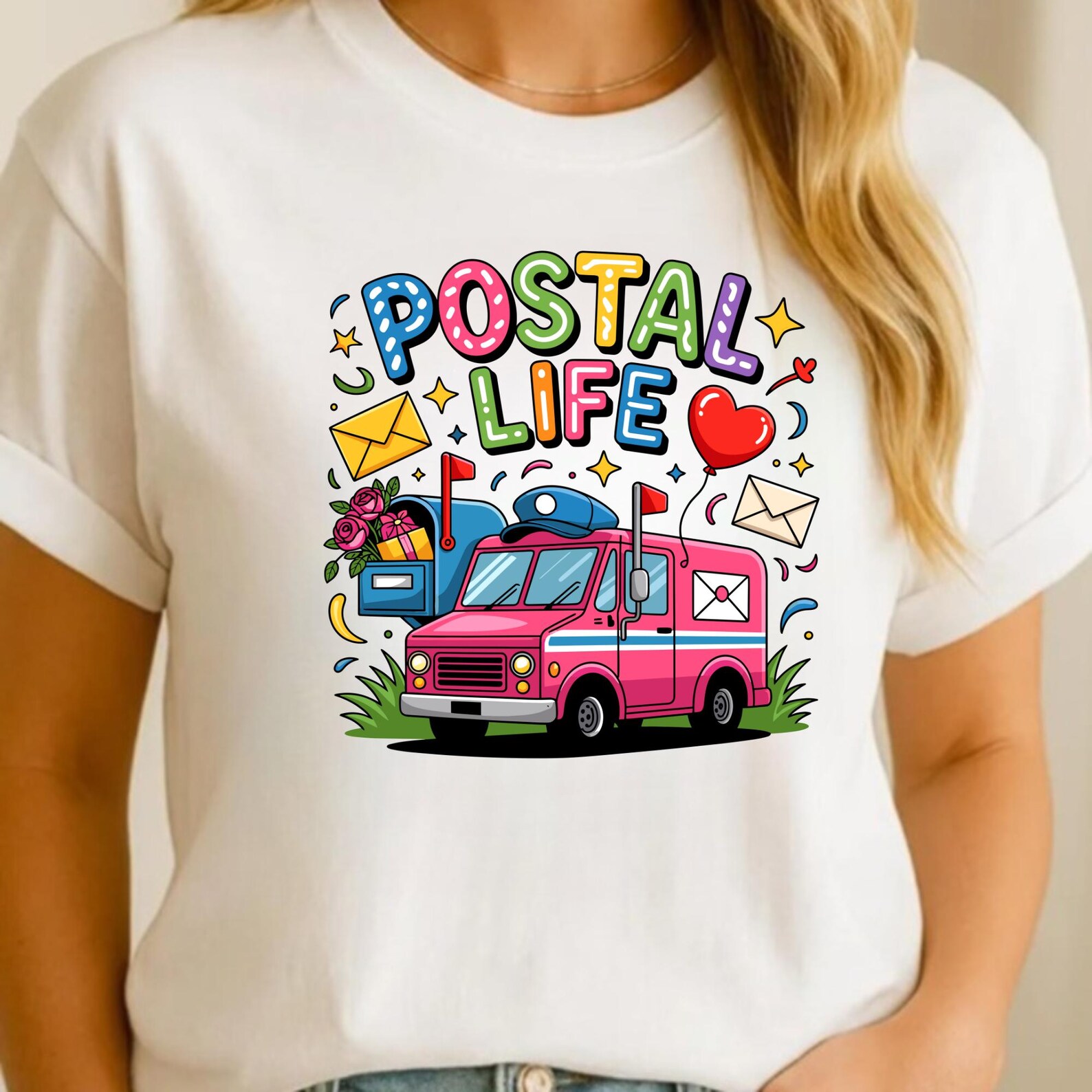 Postal Worker Clipart: Funny Mail Carrier PNG SVG Bundle (digital ...