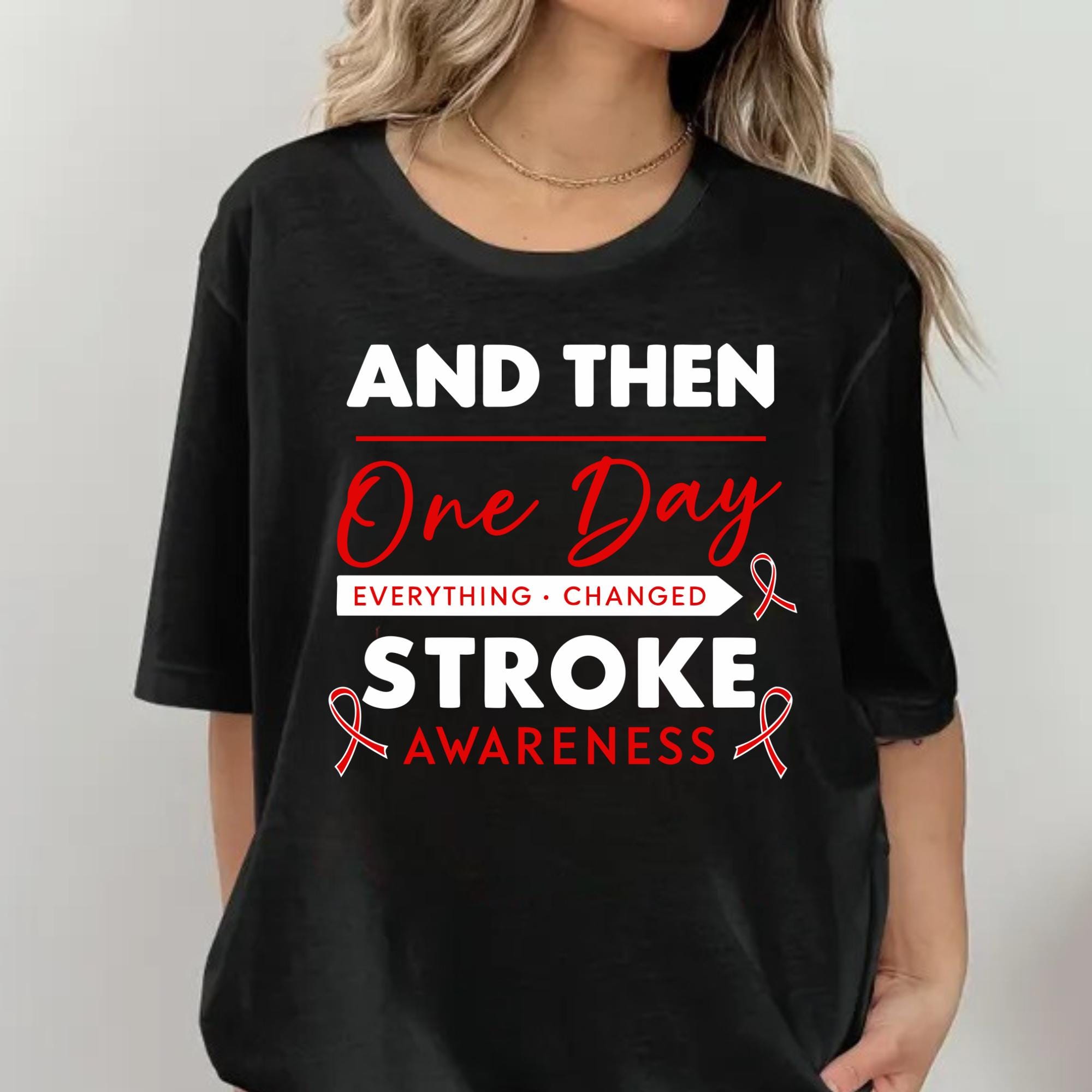 Stroke Awareness PNG SVG Bundle | Red Ribbon Survivor Warrior Support ...