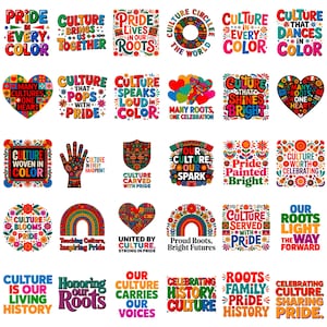 Hispanic Heritage Month SVG PNG Bundle: Afro-Latino Clipart (Digital Designs)