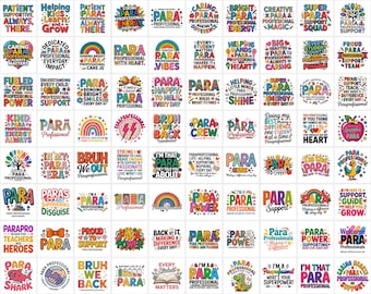 Para Professional SVG, PNG Bundle | teacher assistant | education support 14x14 300 DPI | Instant Download