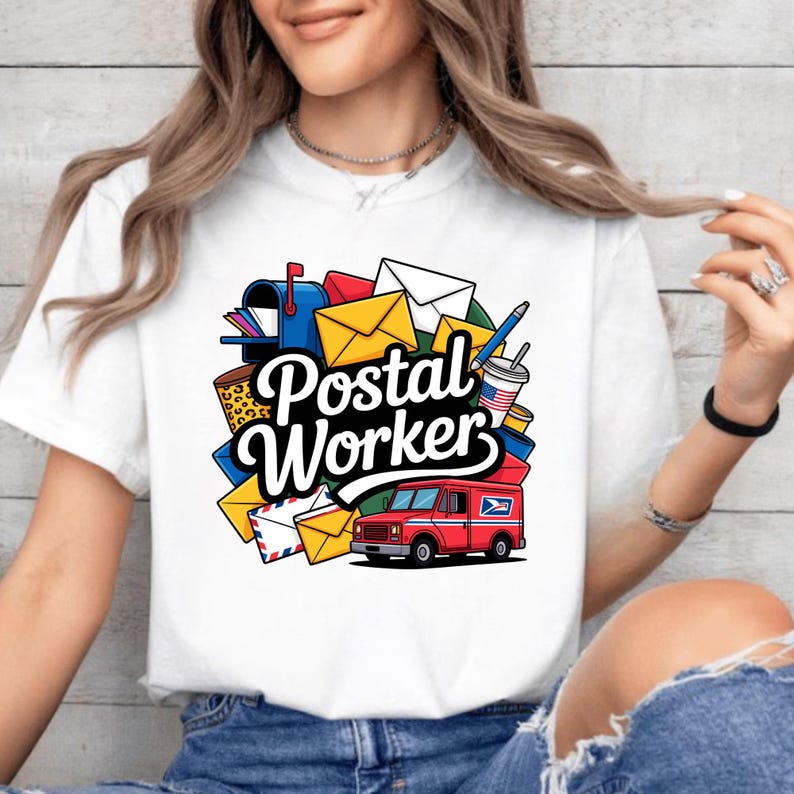 Postal Worker Clipart: Funny Mail Carrier PNG SVG Bundle (digital ...