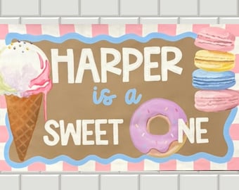 Banner de cumpleaños pintado a mano