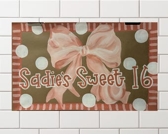 Banner personalizado pintado a mano/decoración para cumpleaños/baby shower/fiesta