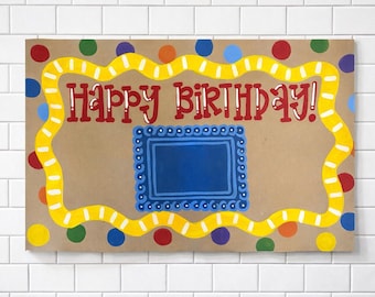 El banner de cumpleaños para siempre: ¡reutilizable para cualquier ser querido!