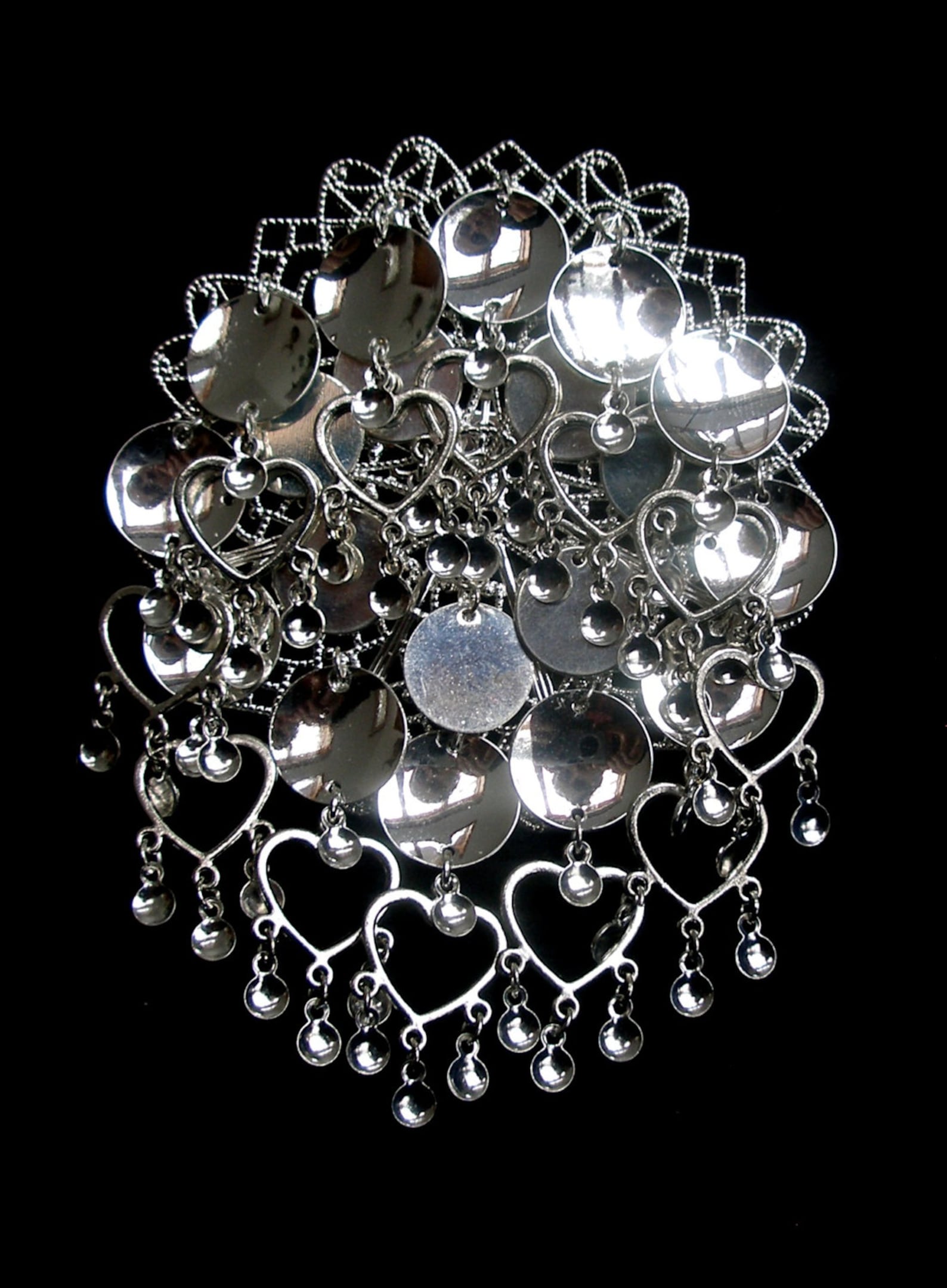 Synnove - Sami Risku Style Norwegian Solje Silver Plated Filigree Bunad ...