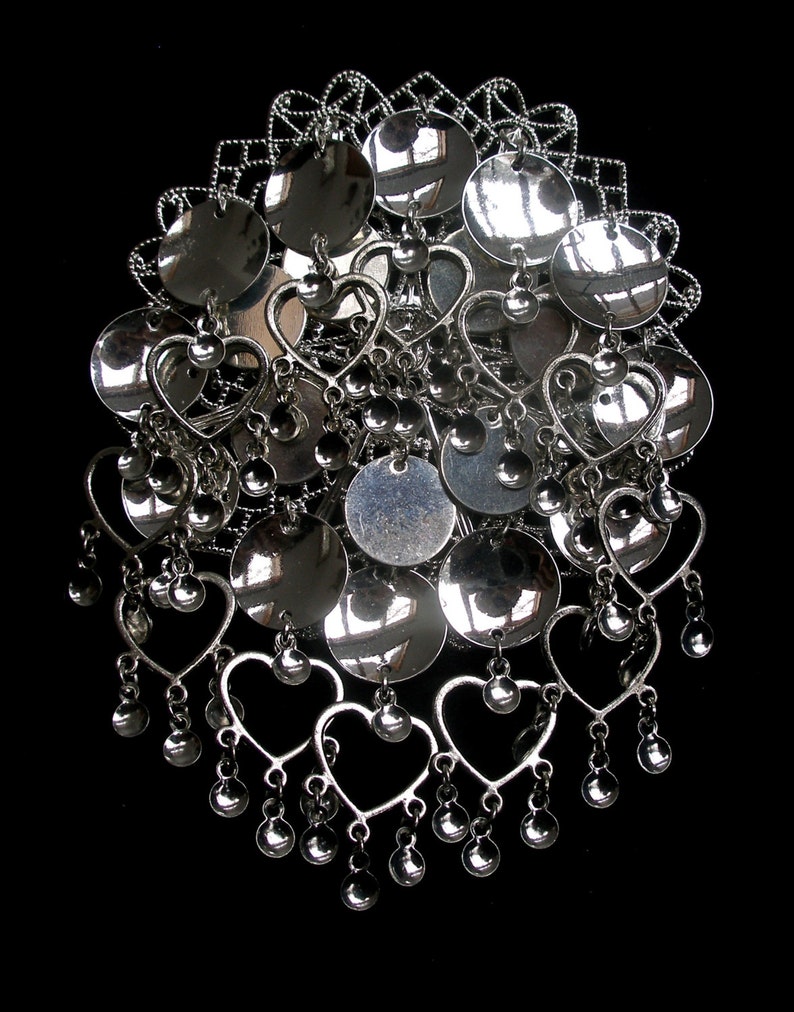 Synnove - Sami Risku Style Norwegian Solje Silver Plated Filigree Bunad ...