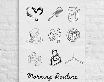 Wall Art: Morning Routine Canvas