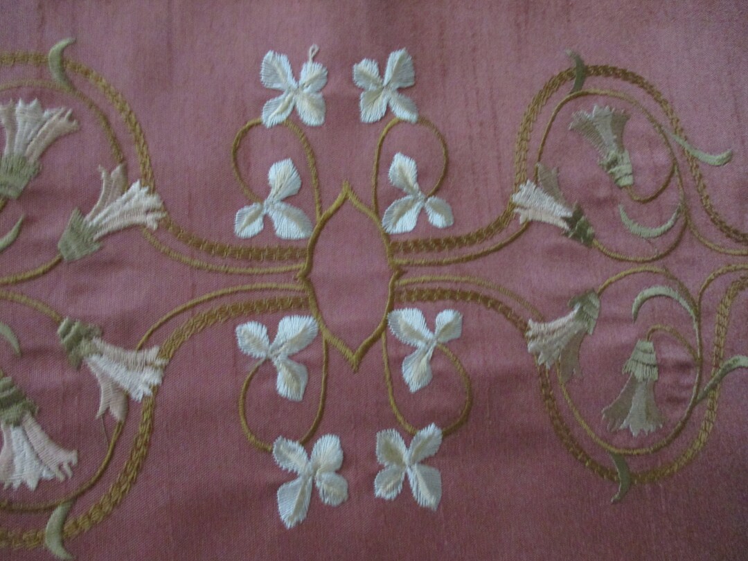 Embroidered Dupioni Silk MED-155/6 Fabric main image 0