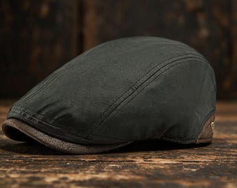 Fleece Lined Flat Cap Waterproof Ivy Cap Unisex Winter Beret Hat Adjustable Newsboy Cap Warm Autumn Winter Hat Men Women Cap