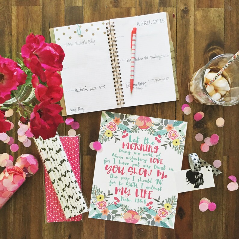 His Unfailing Love Print Psalm 1438 PRINTABLE WALL ART Etsy