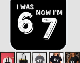 I was 6 Now I'm 7 Design: Birthday SVG PNG (Digital Download)