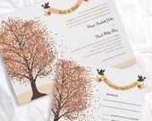 Items similar to Fall Wedding, Invitation and RSVP on Etsy