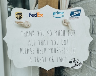 Delivery Thank you Sign