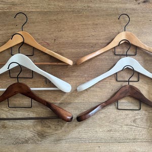 Custom Engraved Wooden Suit Hanger: Wedding, Groom, Logo image 18