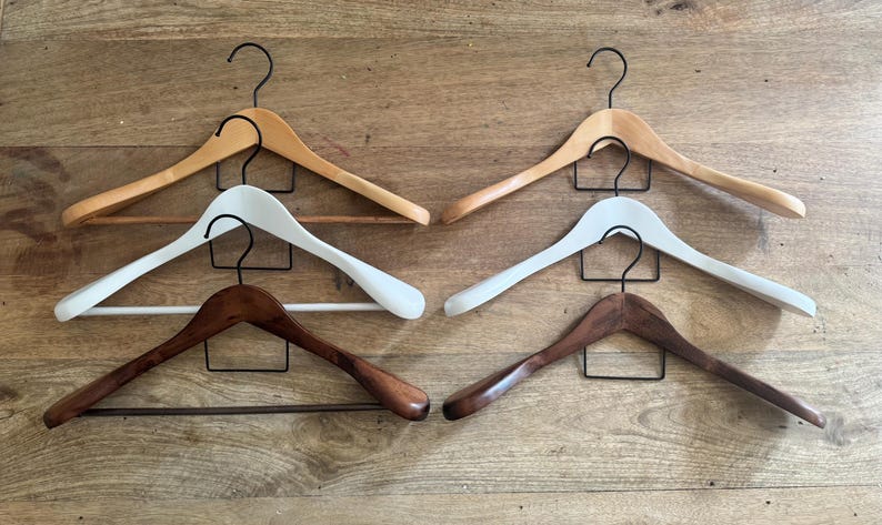 Custom Engraved Wooden Suit Hanger: Wedding, Groom, Logo image 18