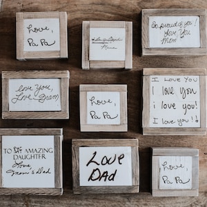 ENVÍO RÁPIDO!!! Letrero de madera con receta personalizada, grabado a mano, con texto en inglés "Recuerdo del día de la madre, abuelos"