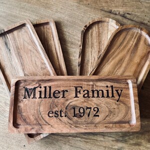 Custom Laser Engraved Entry Jewelry Dish bowl valet new home wedding engagement gift established year