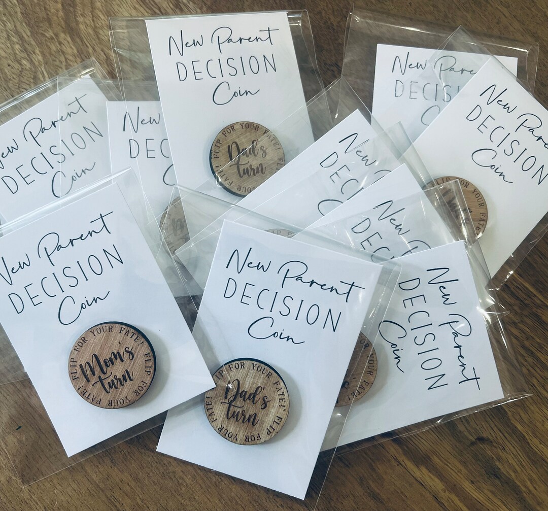 New Parent Decision Coin,fun Flip Coin,fate Coin,fun Baby Gift,custom