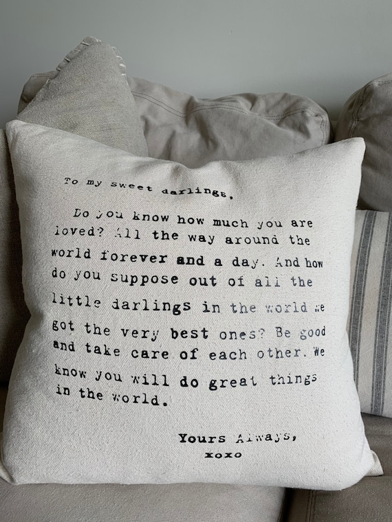 My Sweet Darlings Pillow