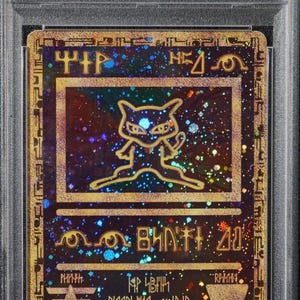 2000 Pokemon Ancient Mew PSA 5 EX Pokémon Movie Game Promo Double HoloCard