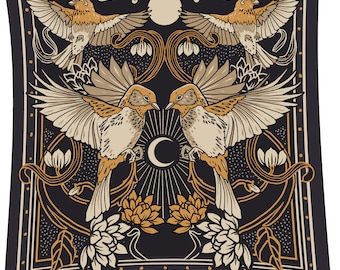Pañuelo bandana de algodón orgánico, estampado en seda