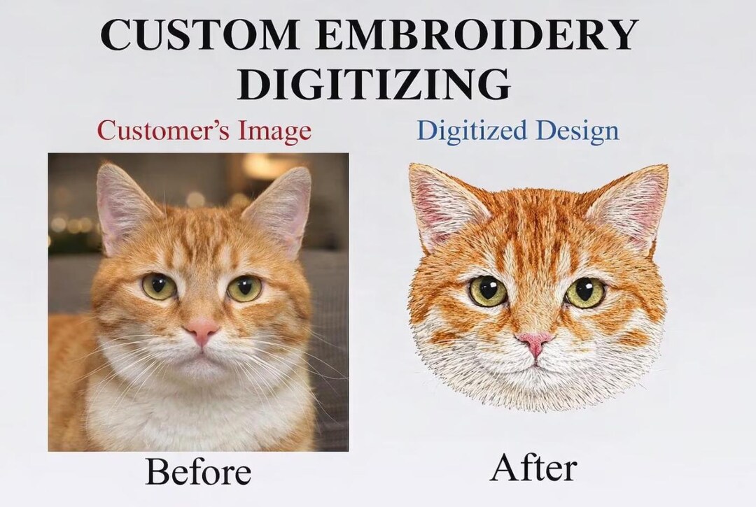 CUSTOM Embroidery Designs, Logo, Personalized Pets, Custom Digitizing ...