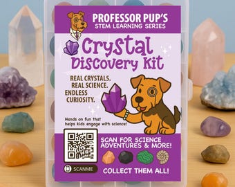 Kit de Descoberta de Cristais Reais para Crianças: Brinquedo de Ciência e Aprendizagem STEM
