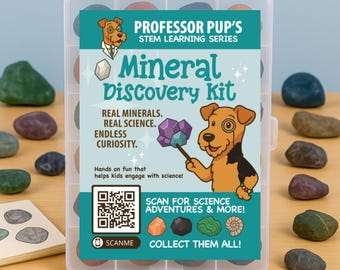 Kit de Descoberta de Minerais para Crianças: Minerais Reais e Ciência STEM