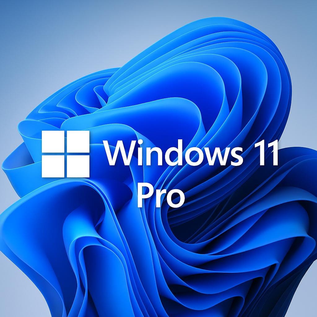 Windows 11 Pro Logo Sticker/Decal - Cyan Color, 16mm X 23mm, 1 Piece
