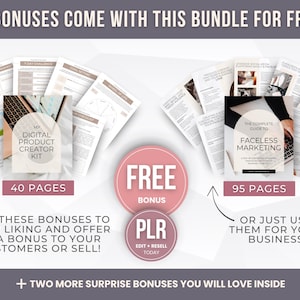 Etsy Listing Mockup Bundle with PLR and MRR, Editable Canva Mockups for Etsy Listing, Etsy Product Image Mockup Templates, Video Mockups image 7