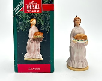 Hallmark Keepsake Ornament Mrs Cratchit A Christmas Carol 1991 Porcelain