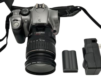 Canon EOS Digital Rebel DS6041 Silver Dslr Camera 28-135mm IS USM Lens & Battery