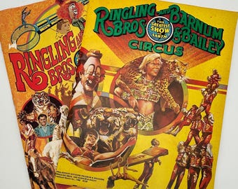1977 and 1980 Ringling Bros Barnum Bailey Circus Programs 106th 109th Editions