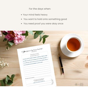 Amber Printable Journal | Emotional Reset, Sensory Writing (A4 A5 US Letter PDF) image 4