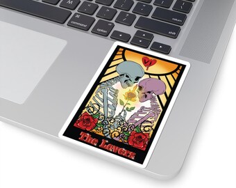 Tarot Card | Skeleton Lovers Sticker