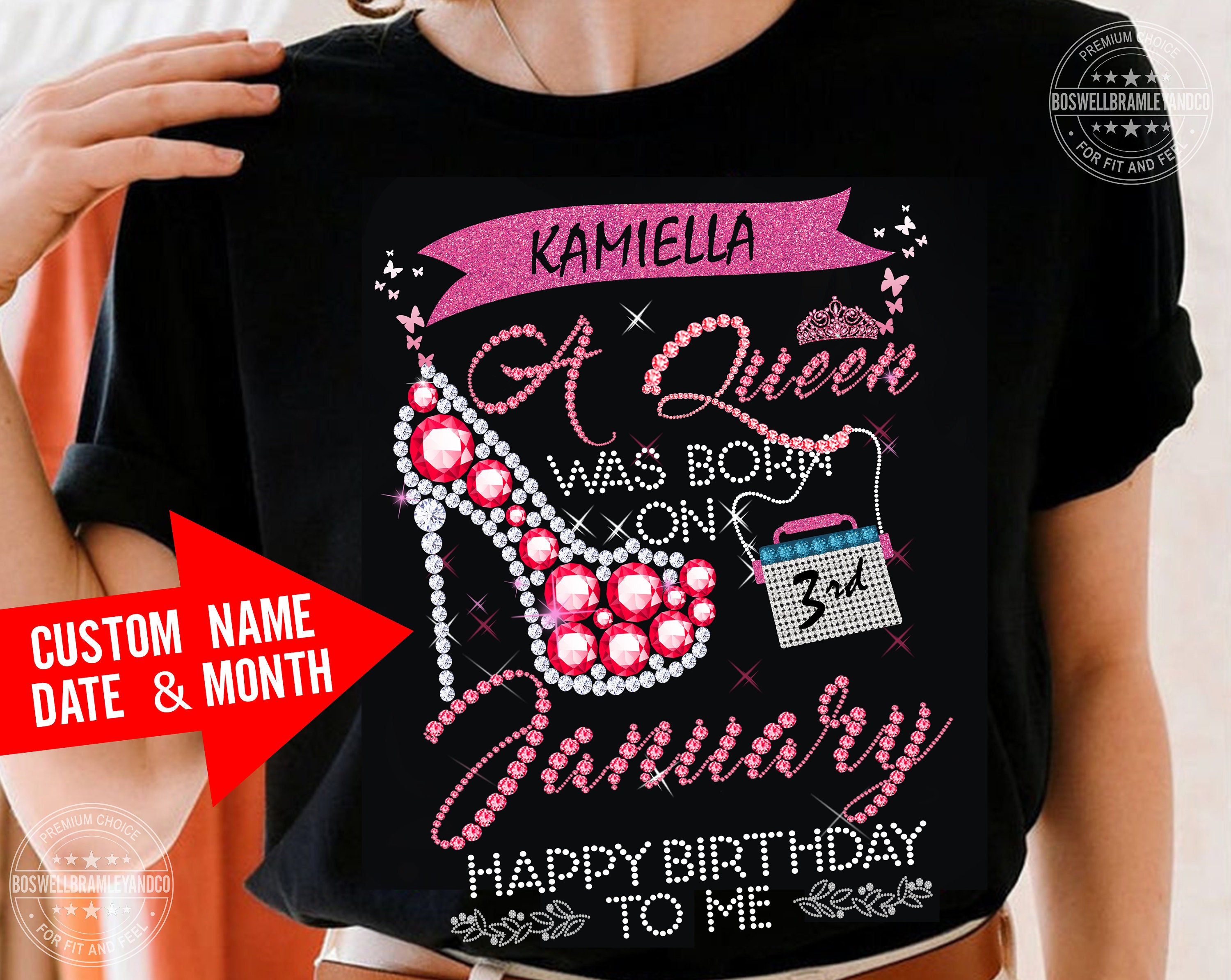 January birthday girl shirts Clearance