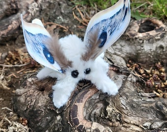 Emperor moth soft textile sculpture, doll, figure, insect art , entomology gift