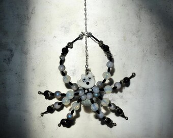 Ghost spider ornament, suncatcher, figure, gift
