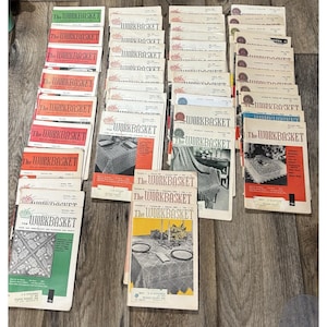 Lot 45 Issues THE WORKBASKET Magazine Feb 1956 - March 1961 Needlecraft Patterns