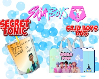 Bolsa de dulces y tónico secreto para chicos Saja