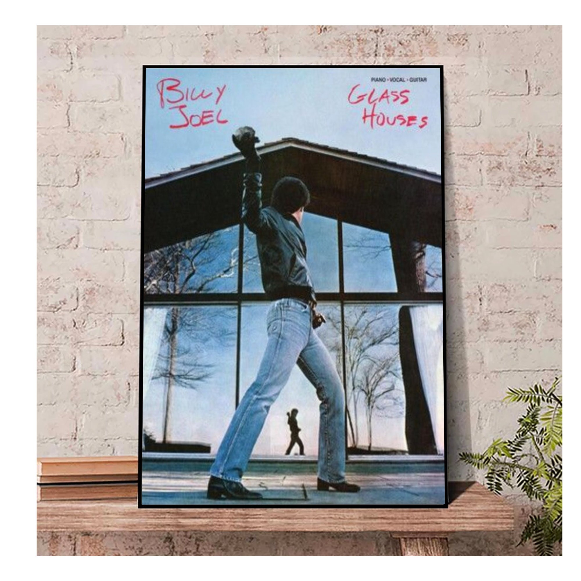 Billy Joel Poster, Billy Joel Glass Houses album Un Poster