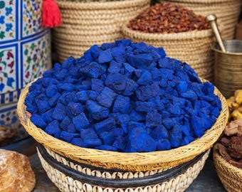 Authentic Moroccan Blue Indigo Stone | 100% Natural Nila | Raw & Original | Shipped from Morocco